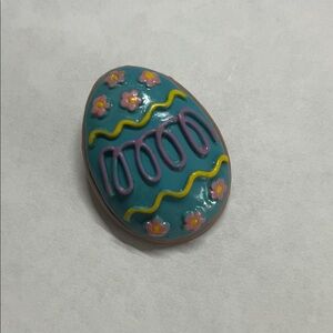 Bundle 3 for 10 Easter Egg Pin Brooch - Teal with Pink & Yellow Detailing